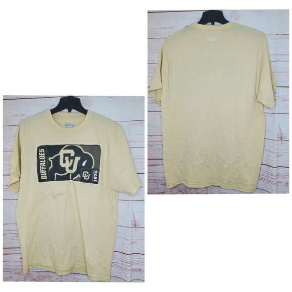 Section 101 By Majestic Buffaloes CU %100 Cotton T Shirt Established 1876 - Picture 2 of 6